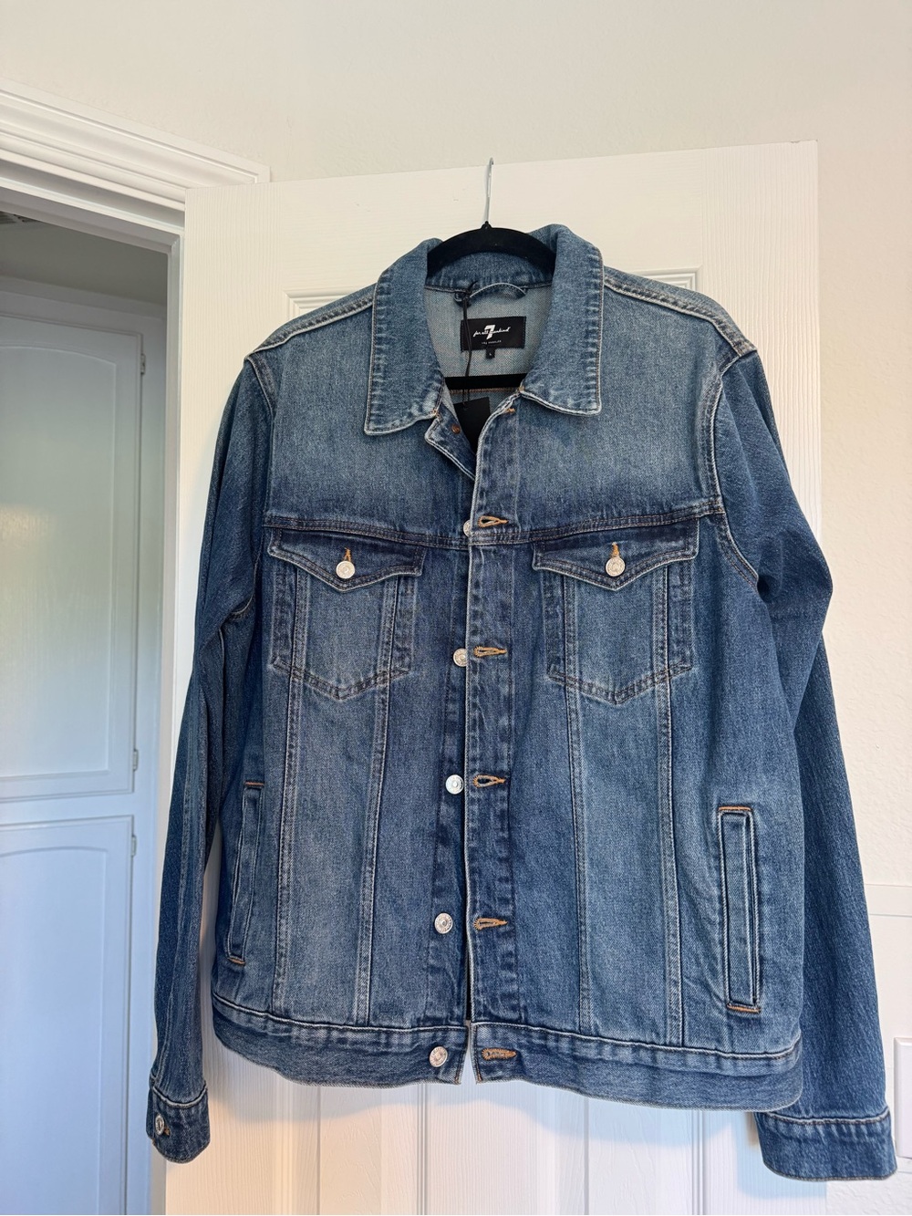 7 For All Mankind Classic Blue Denim Jacket
